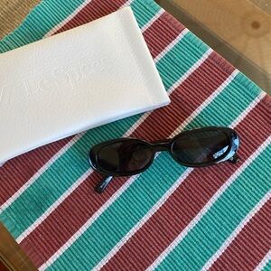 Le Specs Outta Love Black Sunglasses